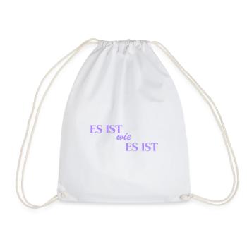 It is what it is - Drawstring Bag - white - Front