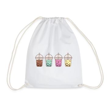 cute kawaii bubble tea boba tea - Turnbeutel - Weiß - Vorne