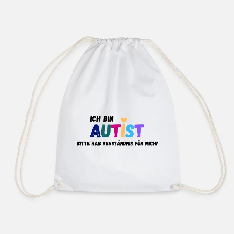 Ich bin Autist_Verständnis - Turnbeutel - Weiß