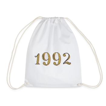 1992 Vintage 1992 Geburtstagsgeschenk - Turnbeutel - Weiß - Vorne
