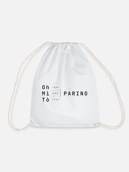 OH MÌ TÒ the Parino t-shirt - Drawstring Bag - white