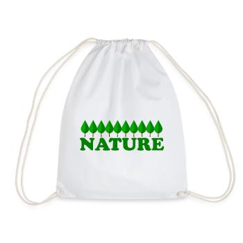 Nature - Drawstring Bag - white - Front
