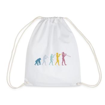 Trombone Evolution - Drawstring Bag - white - Front
