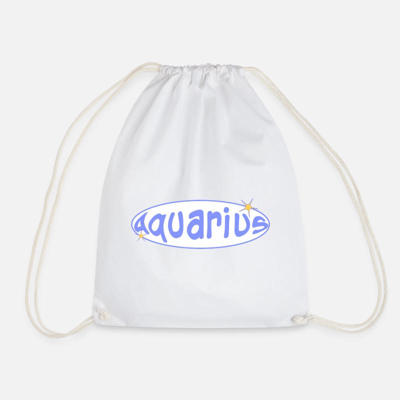 Aquarius Sign - Turnbeutel - Weiß