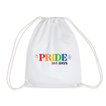 LGBT-Pride-Monat – Pride 365 Tage - Turnbeutel - Weiß - Vorne