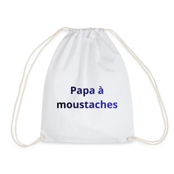 papa_moustaches - Sac de sport léger - blanc - Devant
