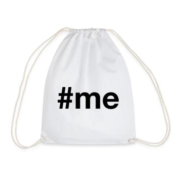 me Hashtag - Turnbeutel - Weiß - Vorne