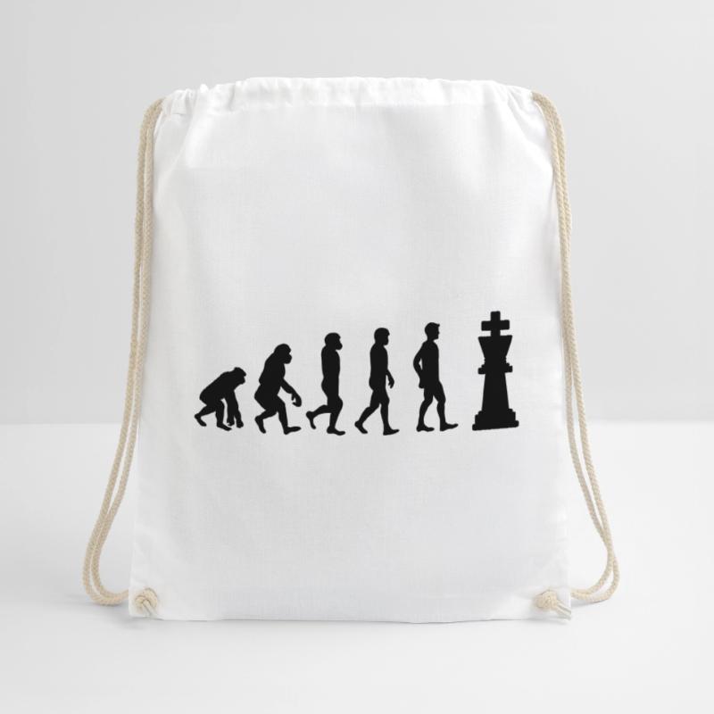 Chess evolution Drawstring Bag