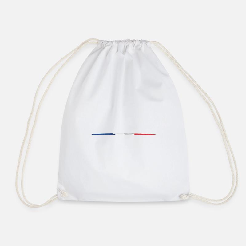 tricolore fr - Drawstring Bag - white