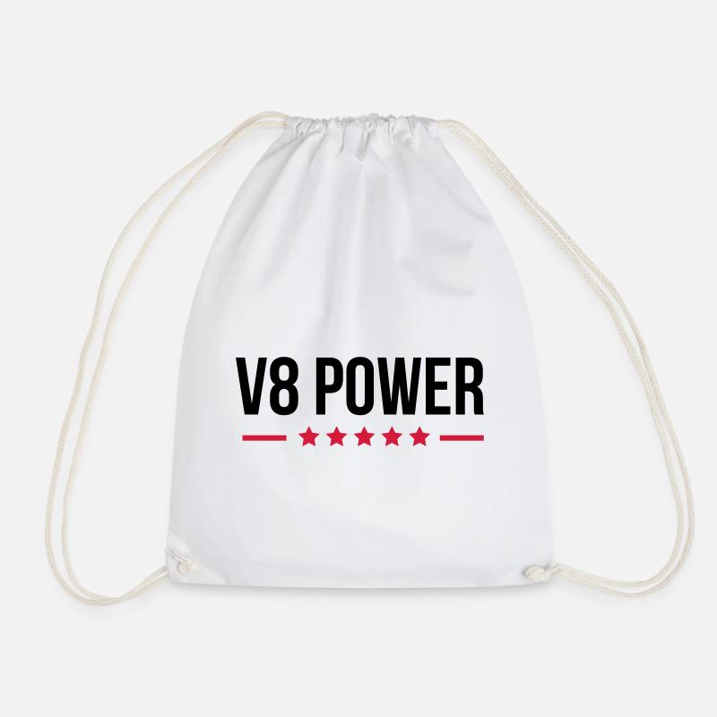 V8 Power - Turnbeutel - Weiß