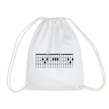 Gitarre für Gitarristenakkord 001 - Turnbeutel - Weiß - Vorne