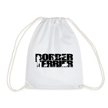 BORDER TERRIER Chien de chasse Wilsigns Chasseurs - Sac de sport léger - blanc - Devant