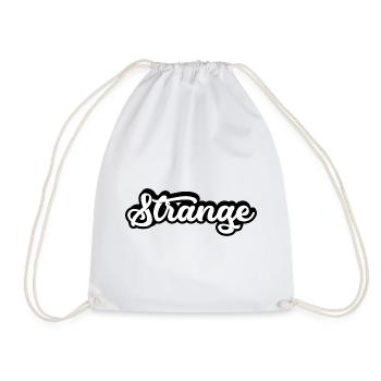 seltsam komisch strange kurios stranger different - Turnbeutel - Weiß - Vorne