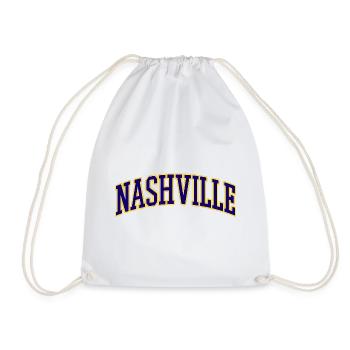 Nashville College Stil Logo - Turnbeutel - Weiß - Vorne