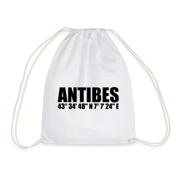 Coordonnées d’Antibes - Sac de sport léger - blanc - Devant