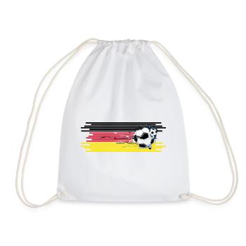 Football Fan Allemagne Terrain de football - Sac de sport léger - blanc - Devant