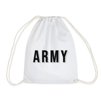 Army - Drawstring Bag - white - Front