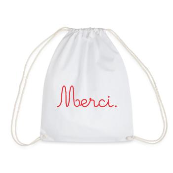 MAÎTRESSE. MERCI. MERCI MAÎTRESSE - Sac de sport léger - blanc - Devant