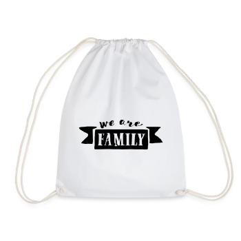 Nous sommes une famille - Sac de sport léger - blanc - Devant