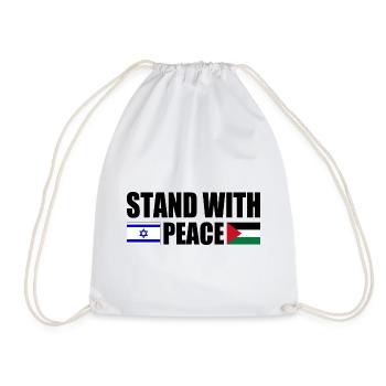 Stand with for Peace israel free palestine - Sac de sport léger - blanc - Devant