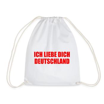 Ich liebe dich deutschland - Turnbeutel - Weiß - Vorne