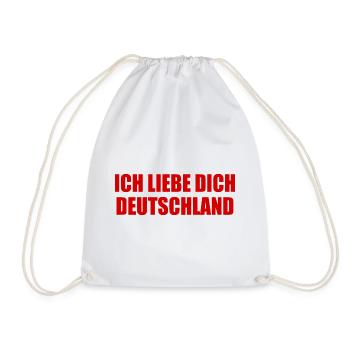 Ich liebe dich deutschland - Turnbeutel - Weiß - Vorne