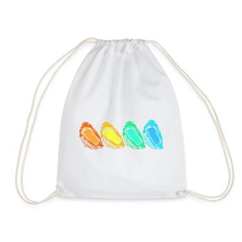 Huîtres - Sac de sport léger - blanc - Devant