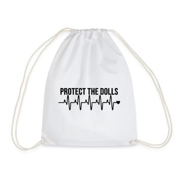 Protect_the_Dolls_love - Turnbeutel - Weiß - Vorne