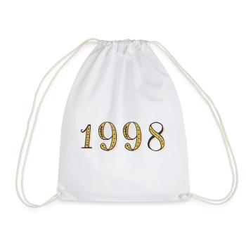 Cadeau d’anniversaire 1998 Vintage 1998  - Sac de sport léger - blanc - Devant