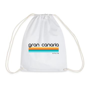 Gran Canaria - Spain - Spain - España - Canary Islands - Drawstring Bag - white - Front