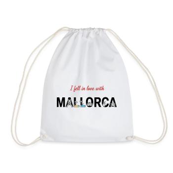Mallorca Liebe – Insel-Feeling & Skyline Design - Turnbeutel - Weiß - Vorne