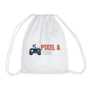 Pixel & Pause. - Turnbeutel - Weiß - Vorne
