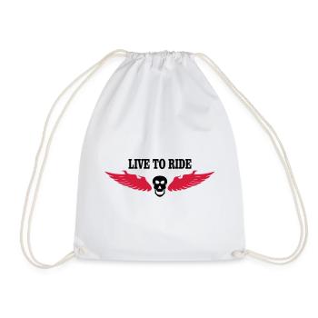 biker - Sac de sport léger - blanc - Devant