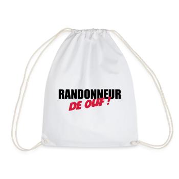Randonneur de ouf ! - Sac de sport léger - blanc - Devant
