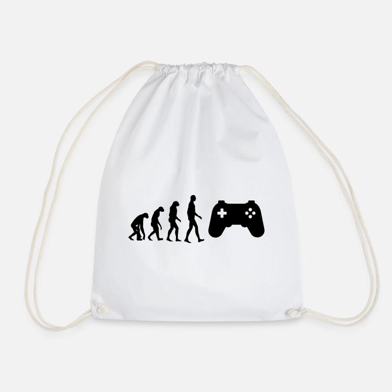 Gamer / Gaming - Turnbeutel - Weiß