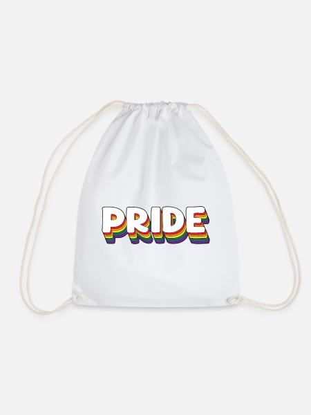 LGBTQ Regenbogen Pride - Turnbeutel - Weiß