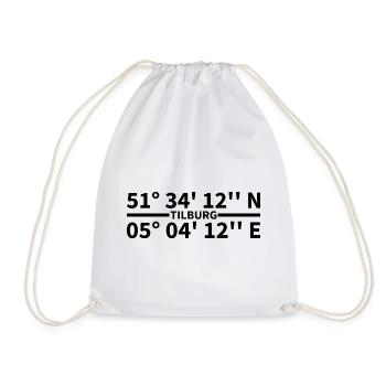 Tilburg coordinates - Drawstring Bag - white - Front