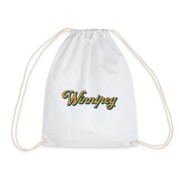 Winnipeg Retro Script - Turnbeutel - Weiß - Vorne