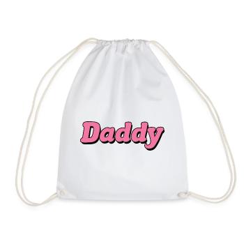 Daddy-Grafik - Turnbeutel - Weiß - Vorne