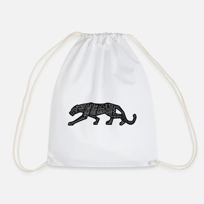 Panther Inca Design - Turnbeutel - Weiß
