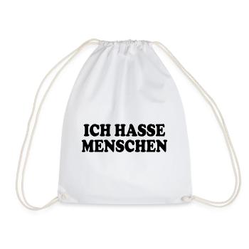 Je déteste les gens - Sac de sport léger - blanc - Devant