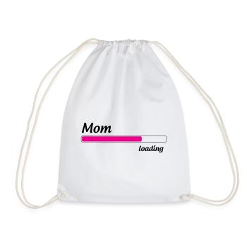 Maman loading... Please Wait - Future Mère - Sac de sport léger - blanc - Devant
