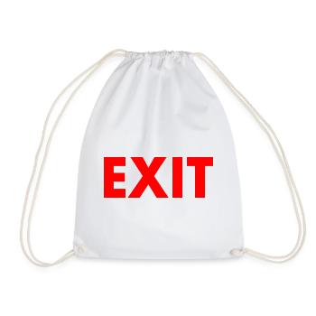 Exit - Turnbeutel - Weiß - Vorne