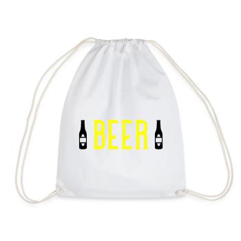 Beer - Drawstring Bag - white - Front