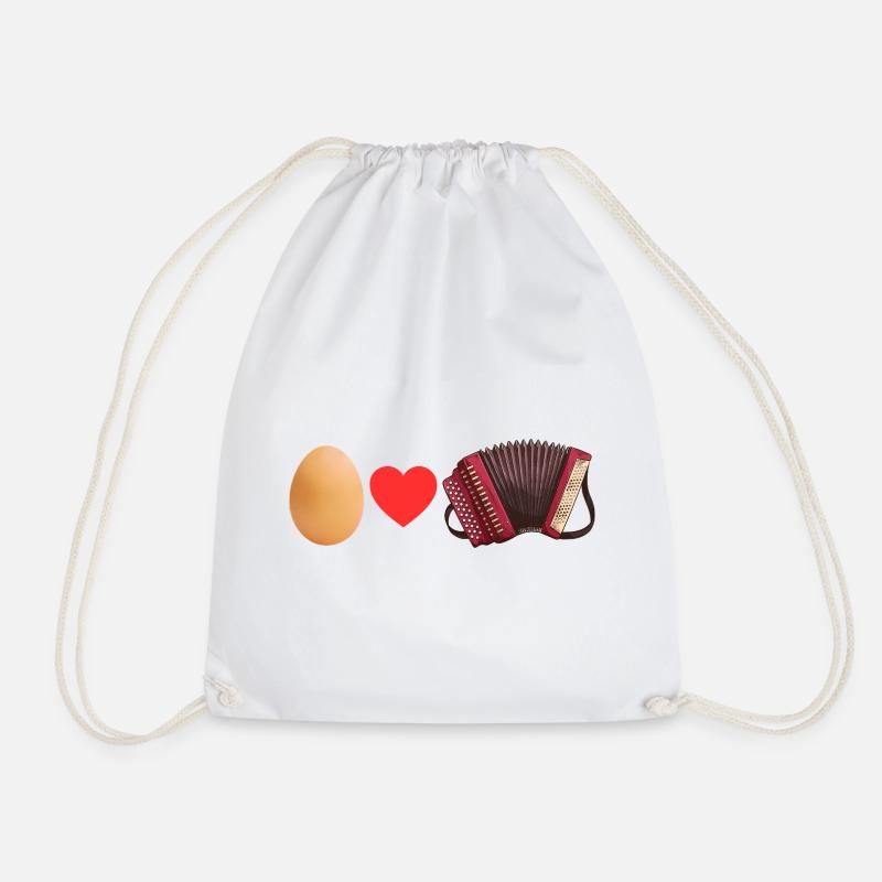 Ei love Quetschn - Drawstring Bag - white