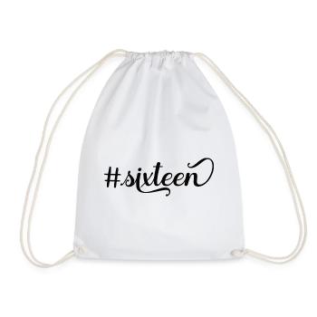 Seize ans, seize ans, seize ans, #sixteen - Sac de sport léger - blanc - Devant
