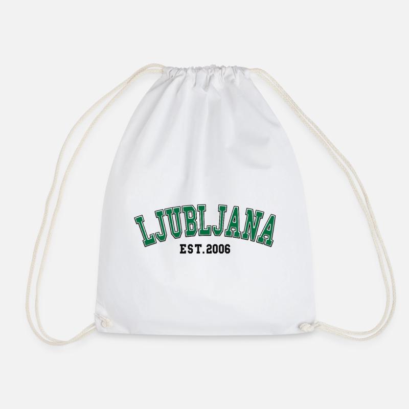Ljubljana Est. 2006 - Drawstring Bag - white