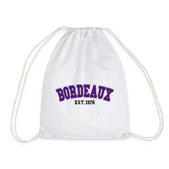 Bordeaux Est. 1976 - Drawstring Bag - white - Front
