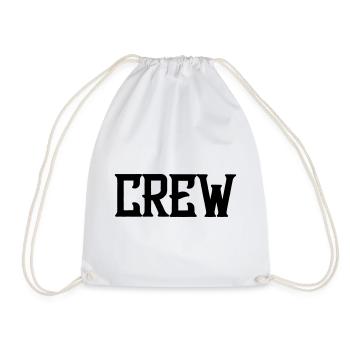 crew_schrift - Drawstring Bag - white - Front