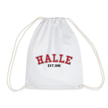 Halle Est. 1996 - Drawstring Bag - white - Front